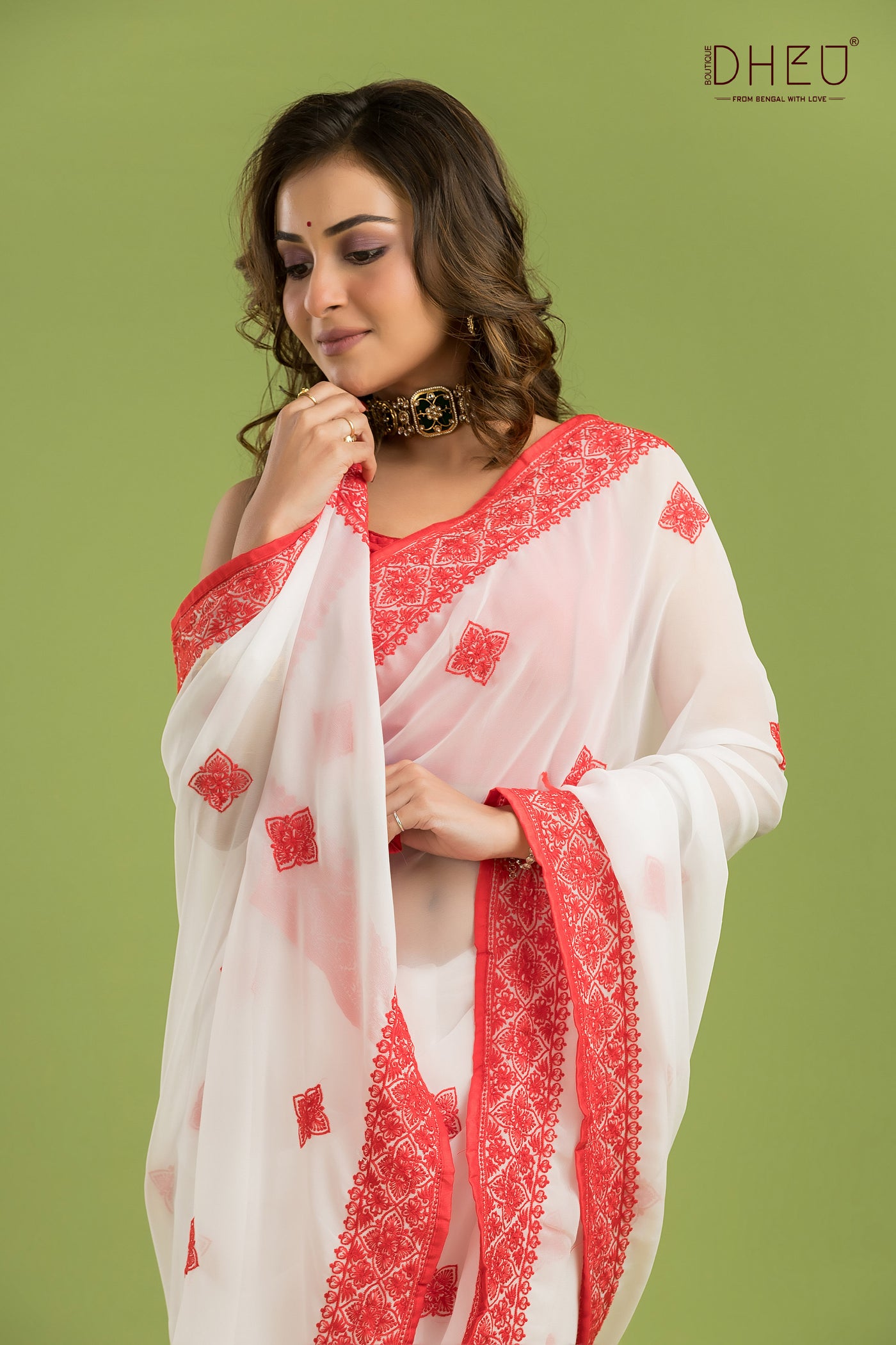 Briddhi- Designer Chiffon Silk Saree