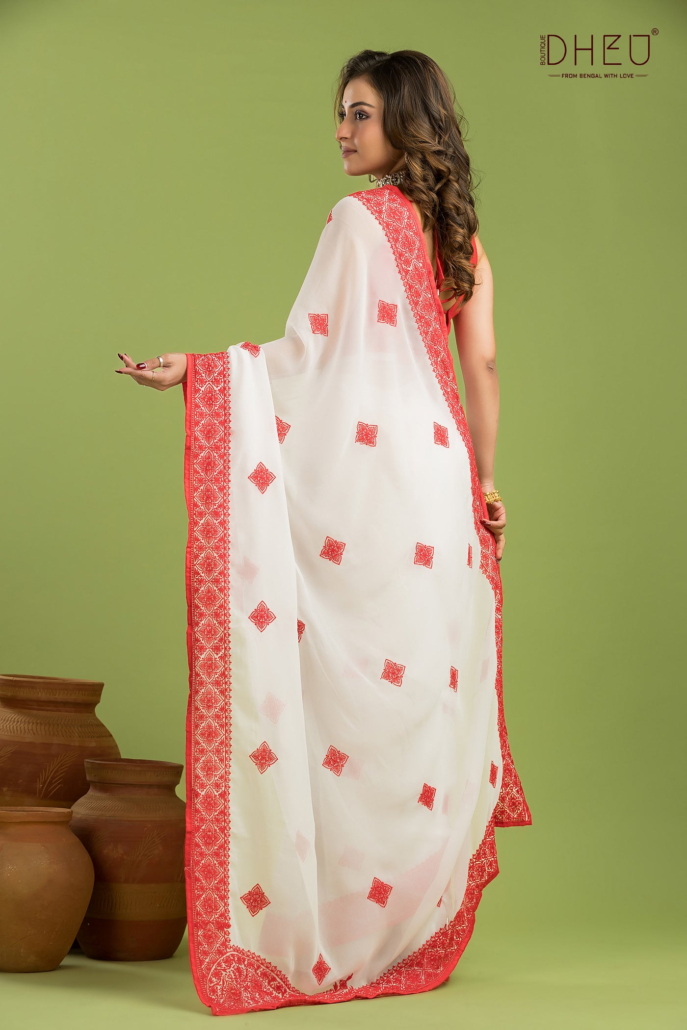 Briddhi- Designer Chiffon Silk Saree
