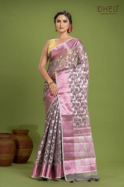 Designer Muslin Jamdani Saree
