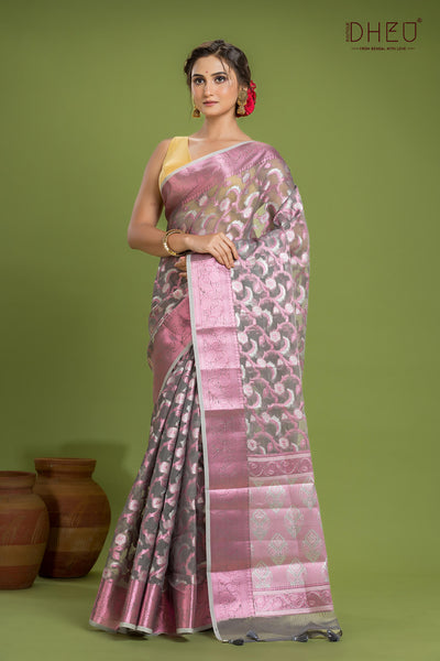 Designer Muslin Jamdani Saree
