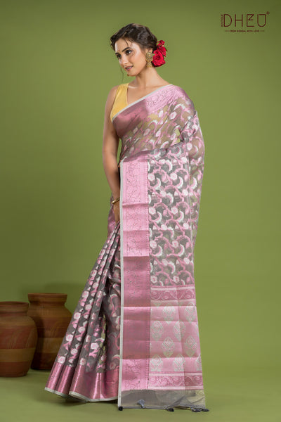 Designer Muslin Jamdani Saree