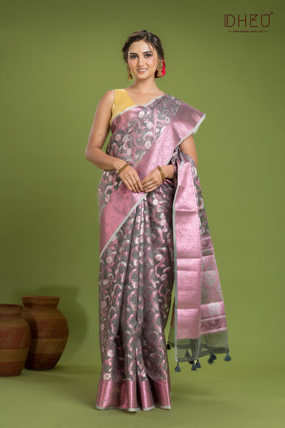 Designer Muslin Jamdani Saree