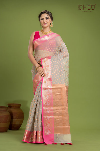 Designer Muslin Jamdani Saree