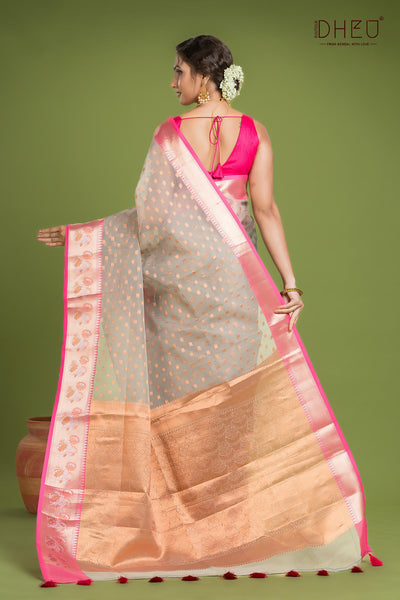 Designer Muslin Jamdani Saree