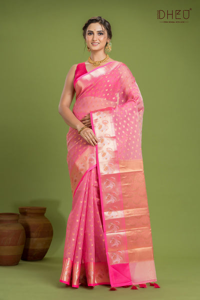 Designer Muslin Jamdani Saree