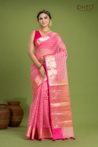 Designer Muslin Jamdani Saree