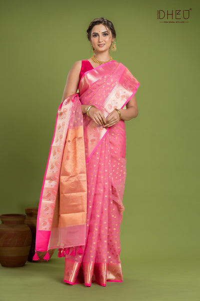 Designer Muslin Jamdani Saree