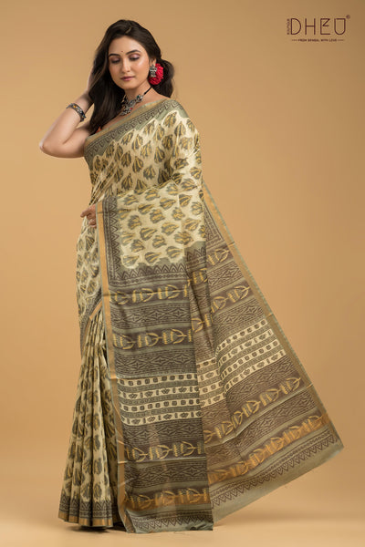 Exclusive Chanderi Multani Silk Saree