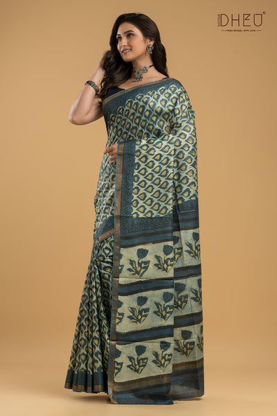 Exclusive Chanderi Multani Silk Saree