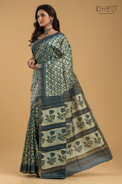 Exclusive Chanderi Multani Silk Saree