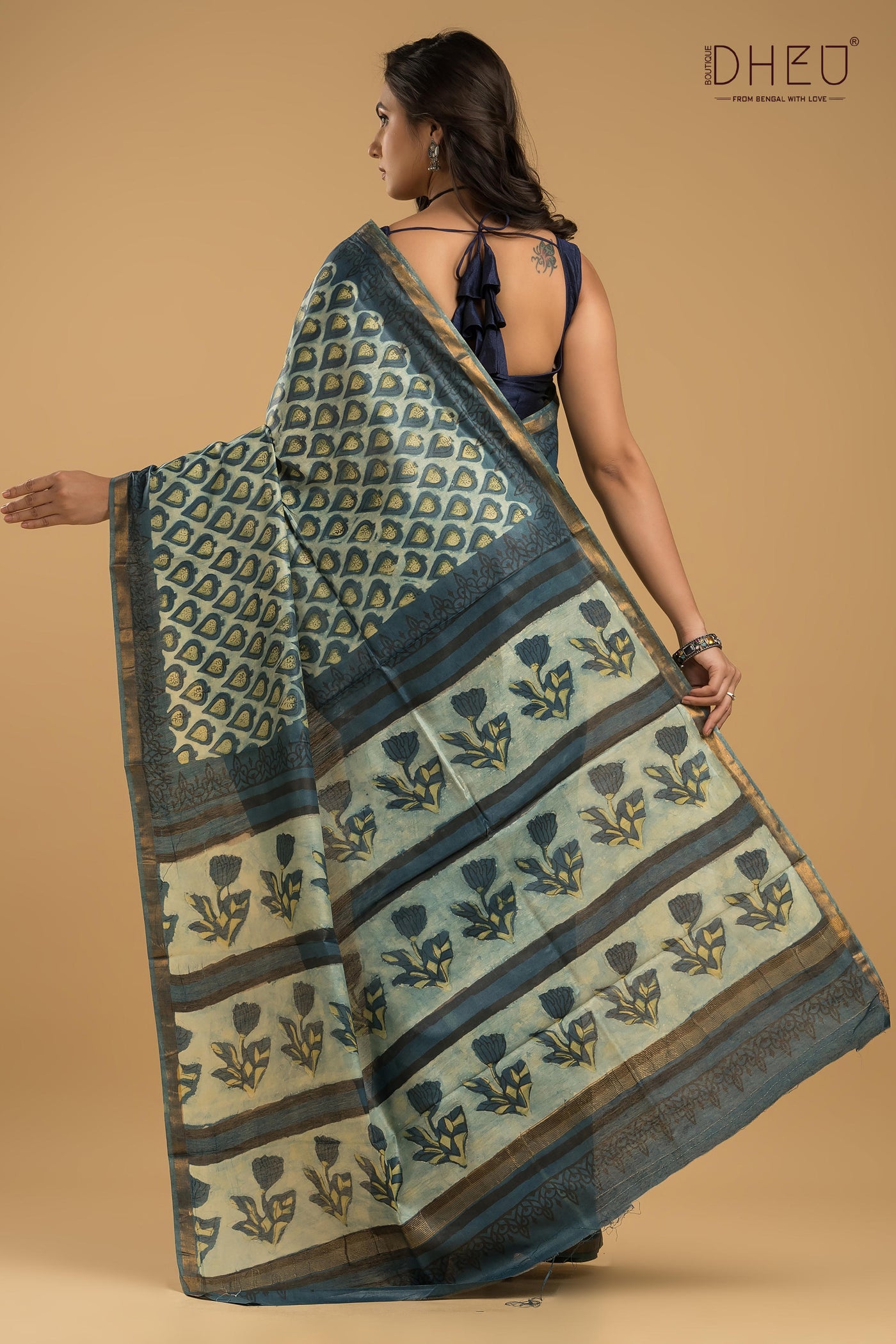 Exclusive Chanderi Multani Silk Saree