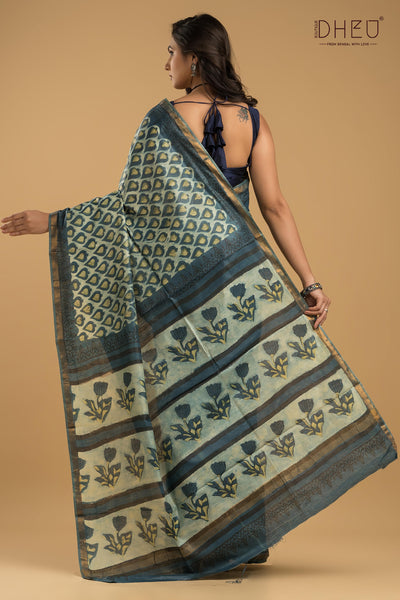 Exclusive Chanderi Multani Silk Saree