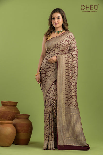 Pure Khaddi Silk Saree (Silk Mark Certified)