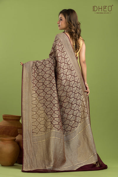 Pure Khaddi Silk Saree (Silk Mark Certified)