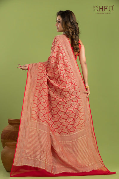 Pure Khaddi Silk Saree (Silk Mark Certified)