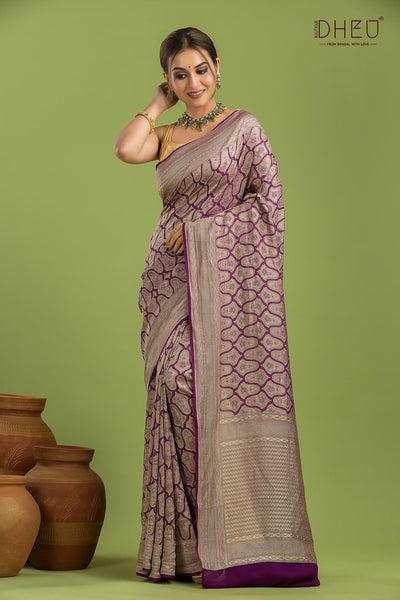 Pure Khaddi Silk Saree (Silk Mark Certified)