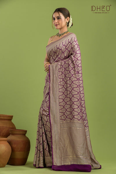 Pure Khaddi Silk Saree (Silk Mark Certified)