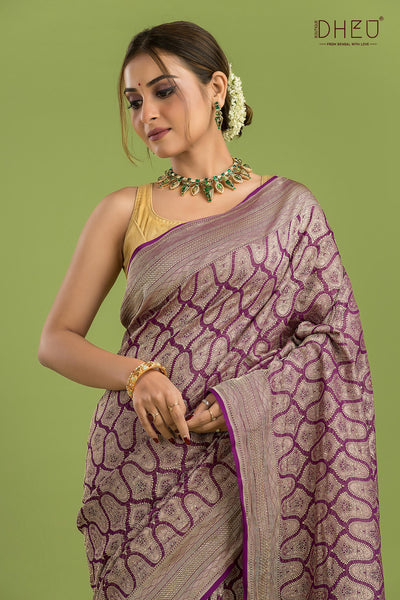 Pure Khaddi Silk Saree (Silk Mark Certified)