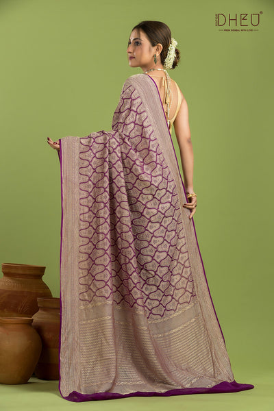 Pure Khaddi Silk Saree (Silk Mark Certified)