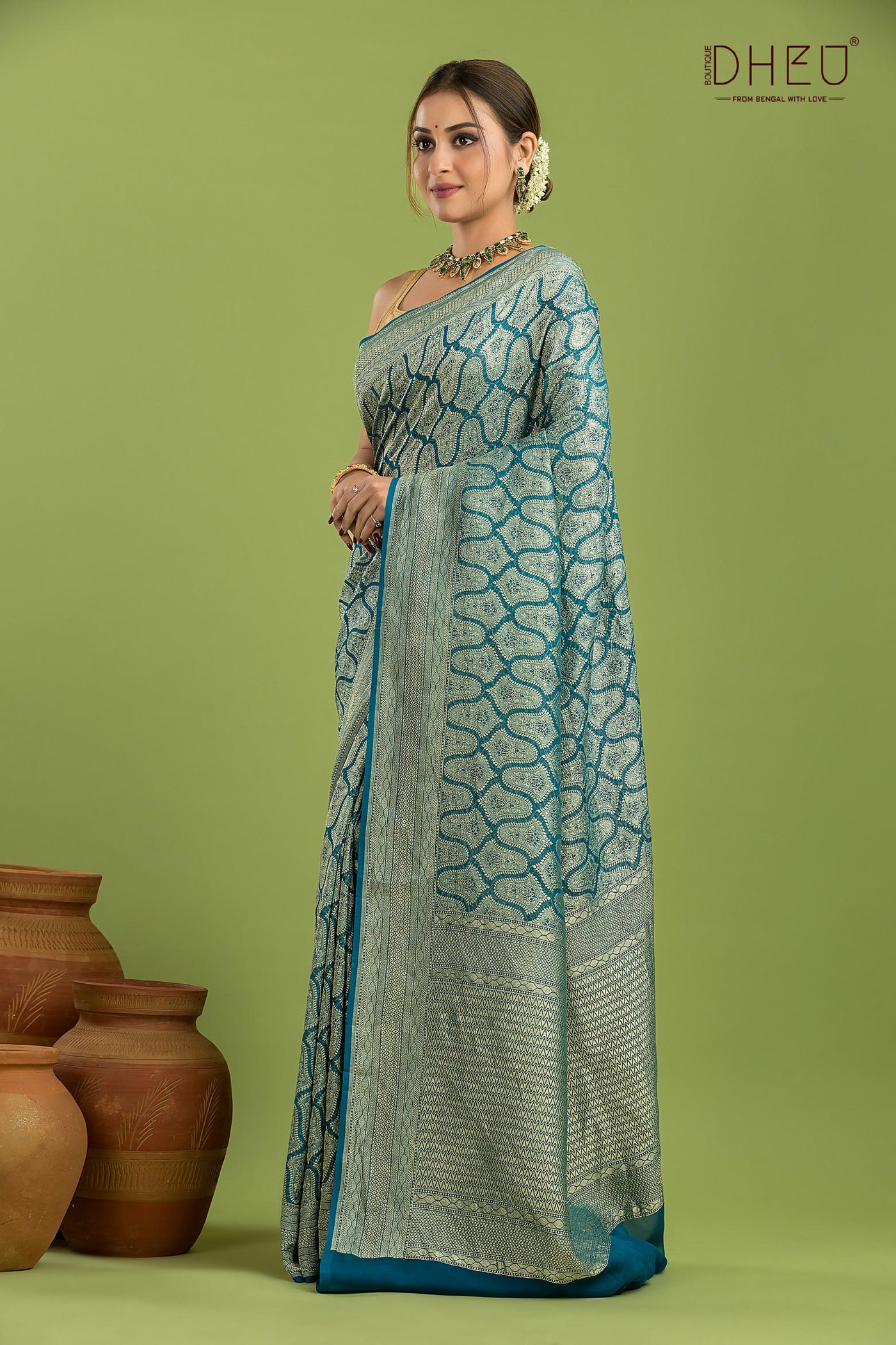 Pure Khaddi Silk Saree (Silk Mark Certified)