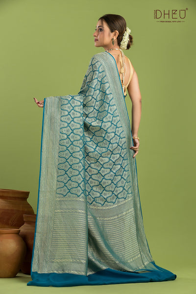 Pure Khaddi Silk Saree (Silk Mark Certified)