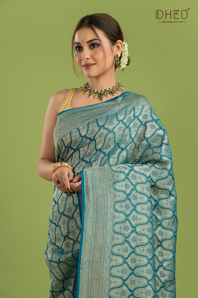 Pure Khaddi Silk Saree (Silk Mark Certified)