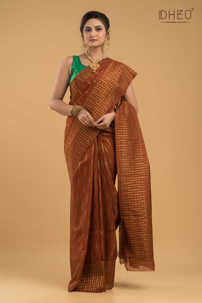 Designer Muga Silk Saree