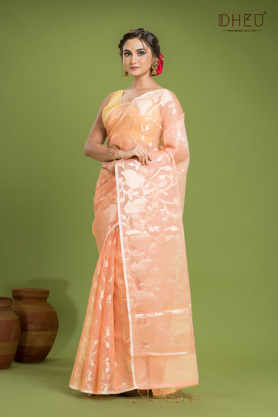 Designer Muslin Jamdani Saree