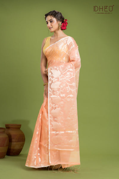 Designer Muslin Jamdani Saree