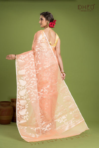 Designer Muslin Jamdani Saree