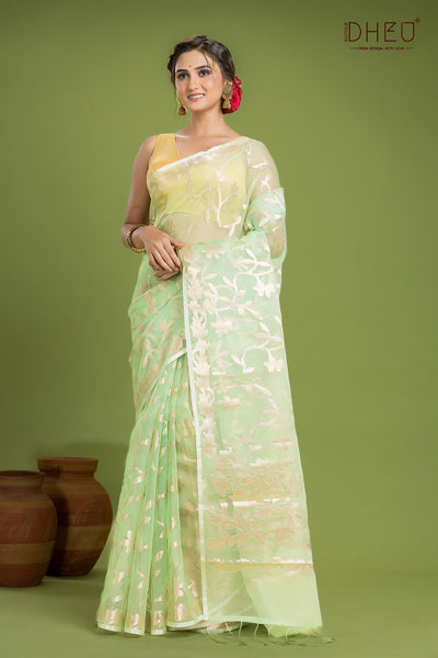 Designer Muslin Jamdani Saree
