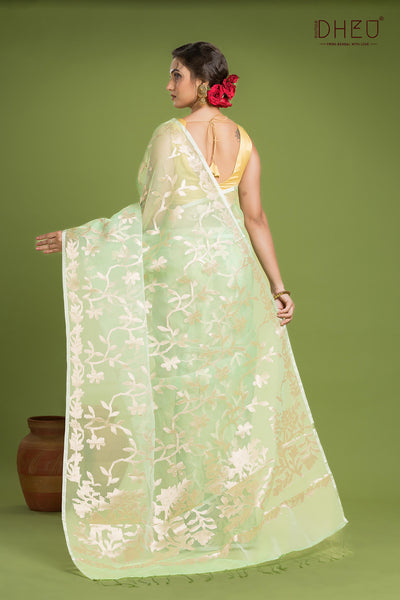Designer Muslin Jamdani Saree