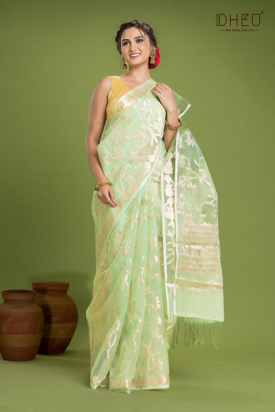 Designer Muslin Jamdani Saree