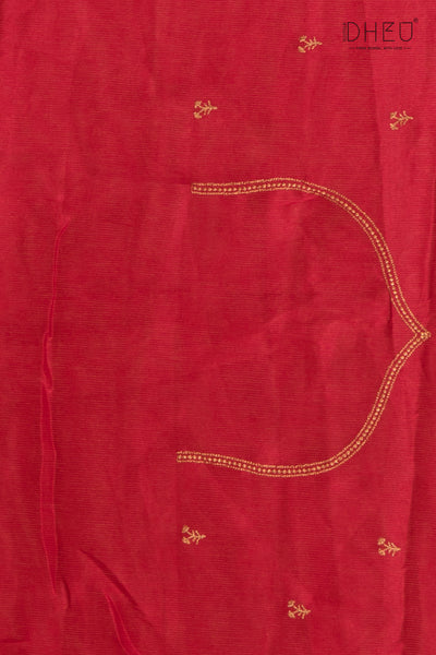 Designer Embroidery Chiffon Silk Saree