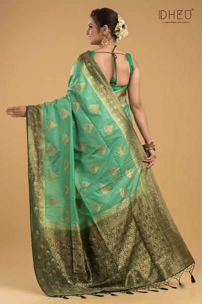 Designer Brocade Benarasi Silk Saree