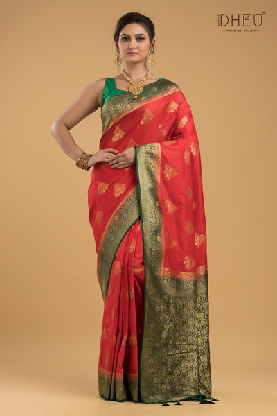 Designer Brocade Benarasi Silk Saree