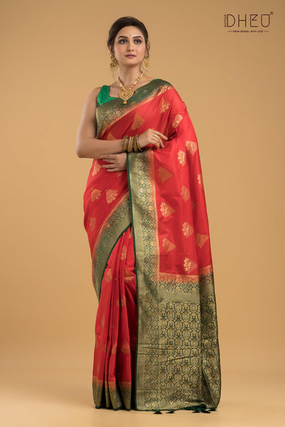 Designer Brocade Benarasi Silk Saree