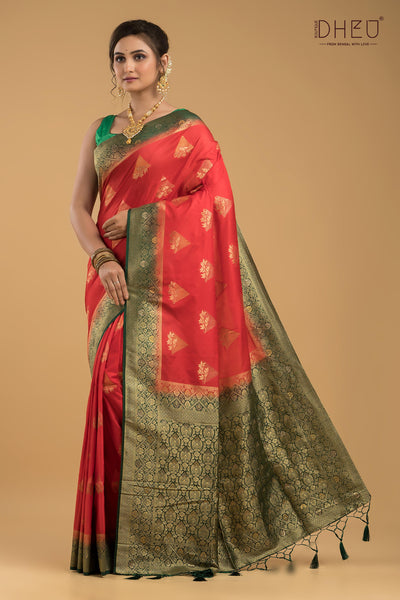 Designer Brocade Benarasi Silk Saree