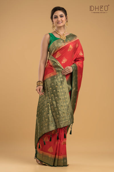 Designer Brocade Benarasi Silk Saree