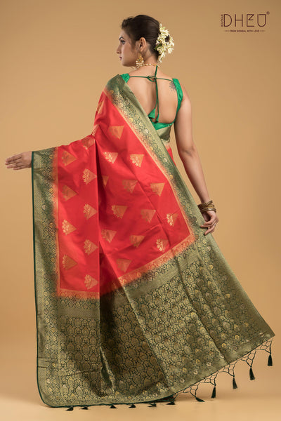 Designer Brocade Benarasi Silk Saree