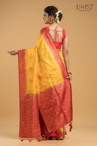 Designer Brocade Benarasi Silk Saree
