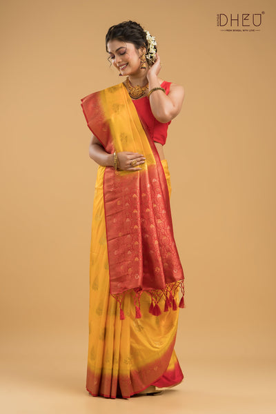 Designer Brocade Benarasi Silk Saree
