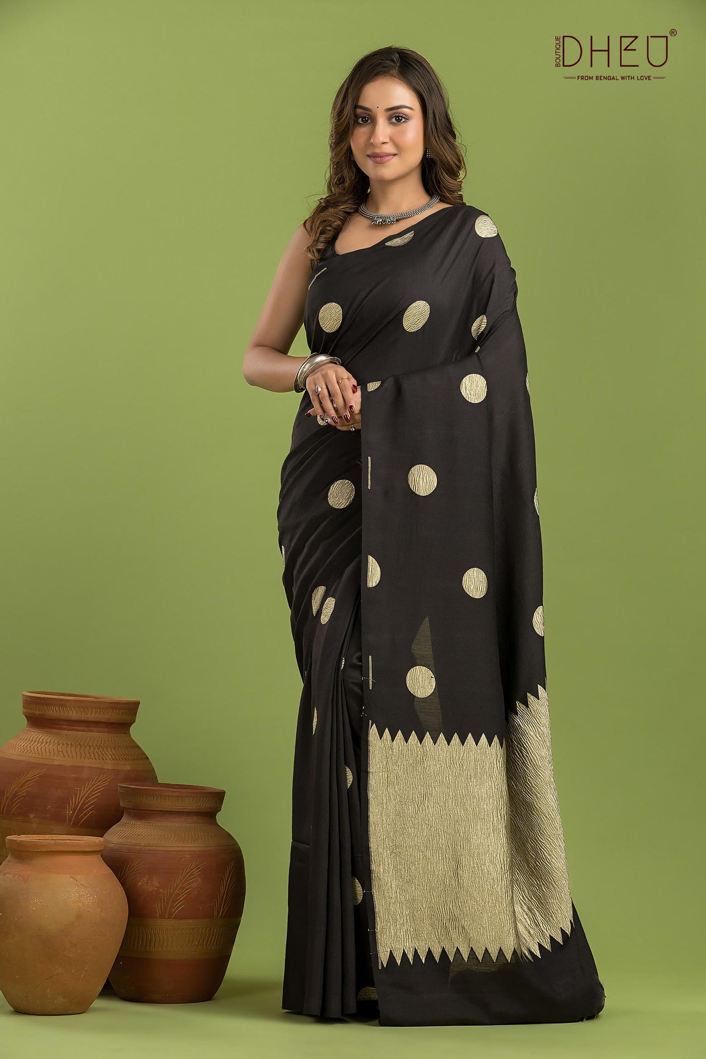 Pure Tussar Silk Saree (Silk Mark Certified)