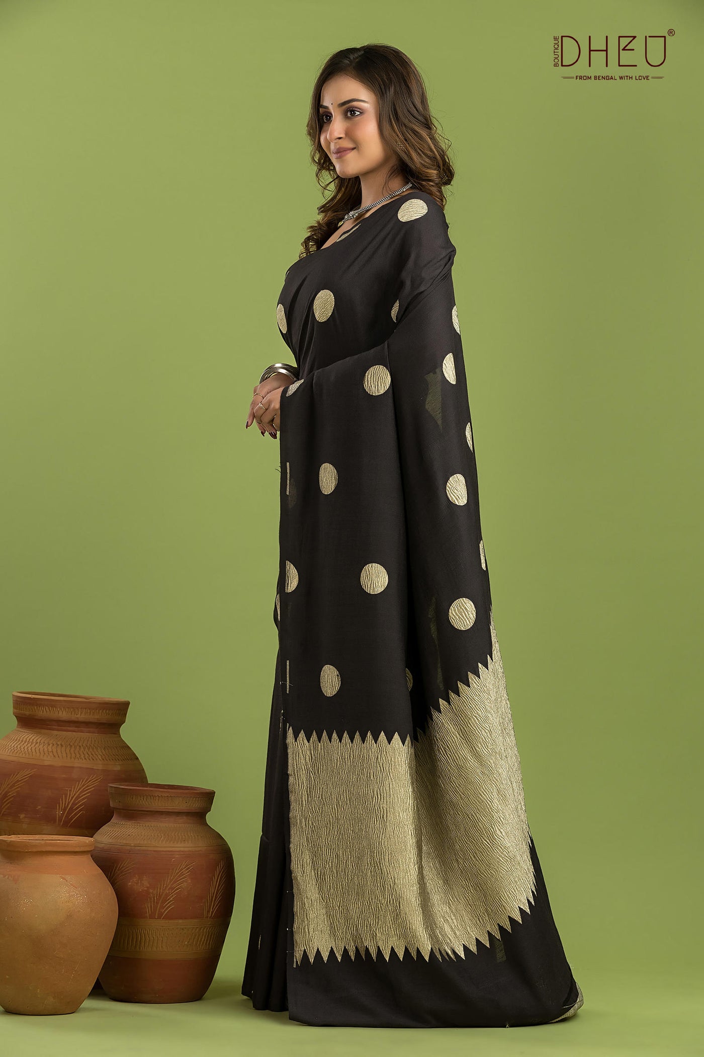 Pure Tussar Silk Saree (Silk Mark Certified)