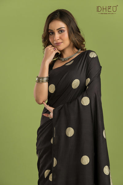 Pure Tussar Silk Saree (Silk Mark Certified)