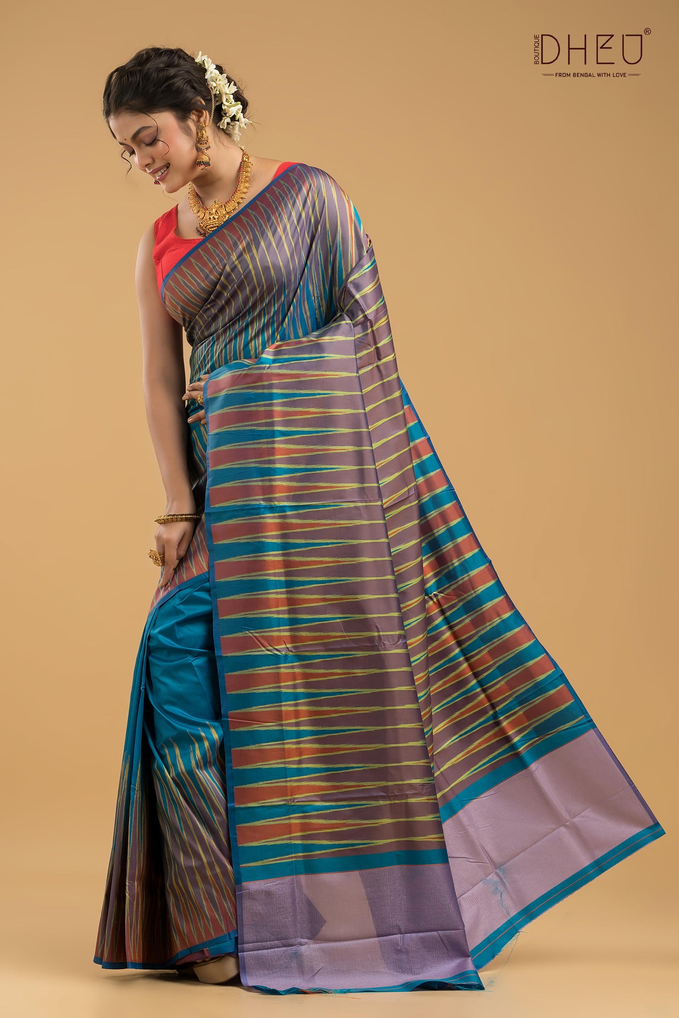 Exclusive Ikkat Silk Saree