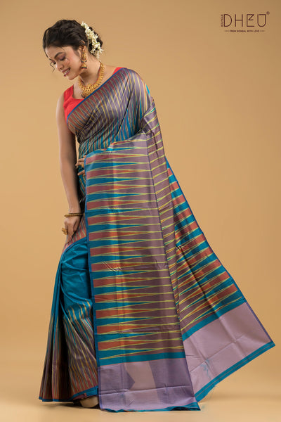Exclusive Ikkat Silk Saree