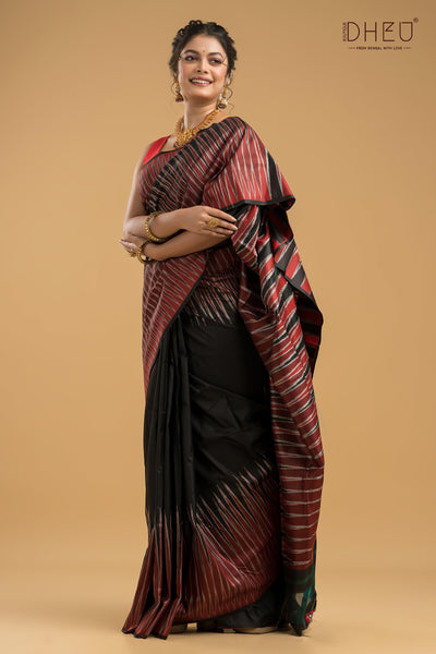 Exclusive Ikkat Silk Saree