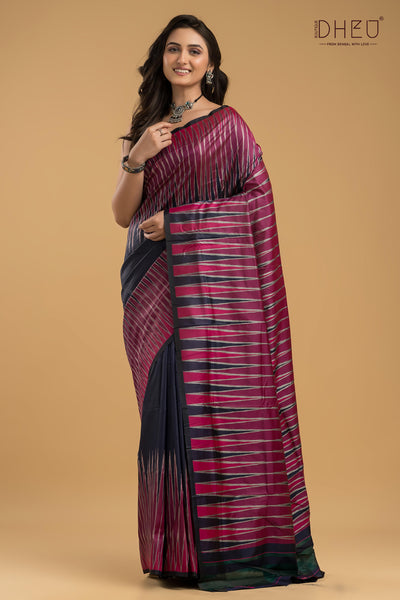 Exclusive Ikkat Silk Saree