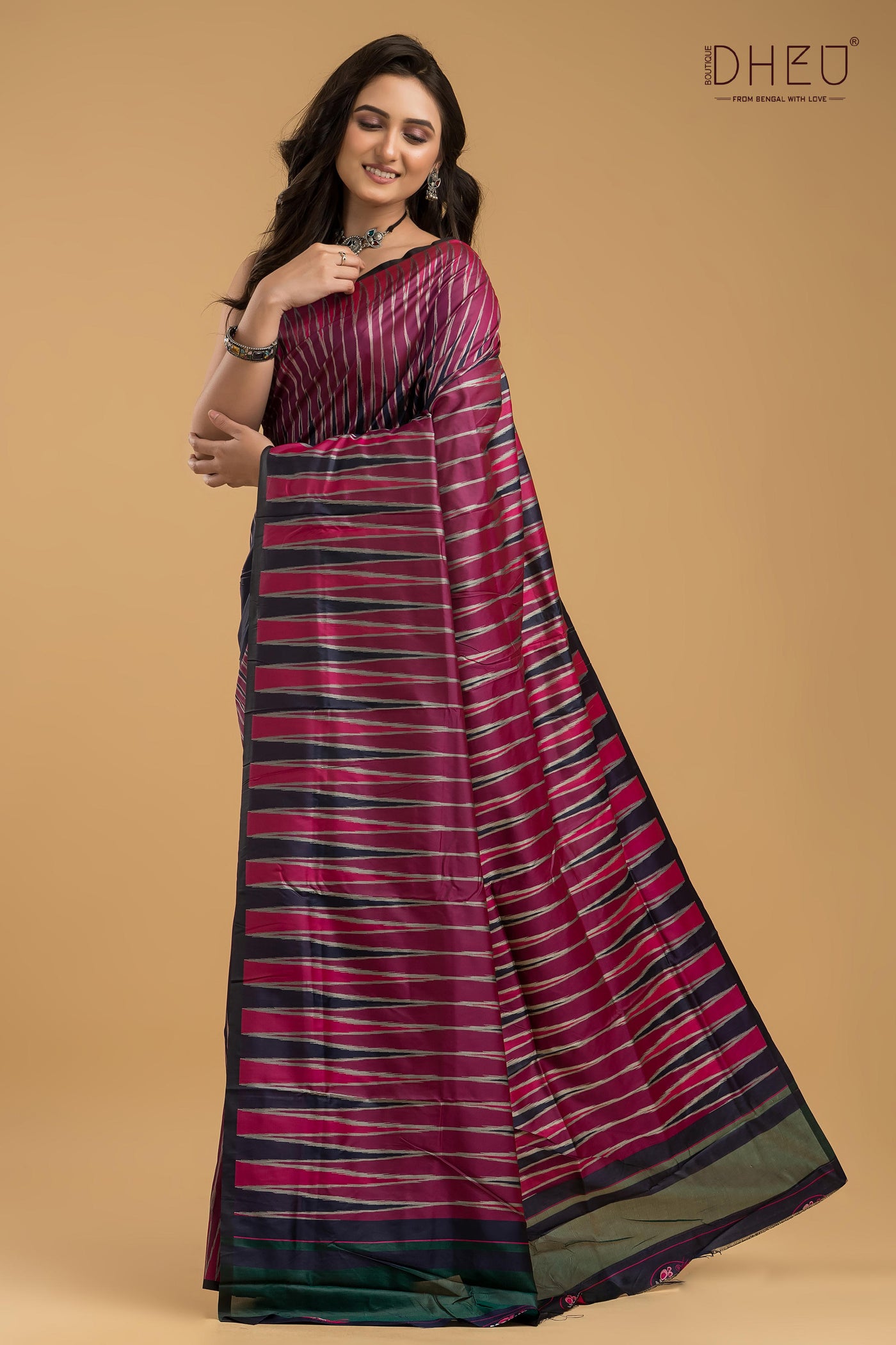Exclusive Ikkat Silk Saree